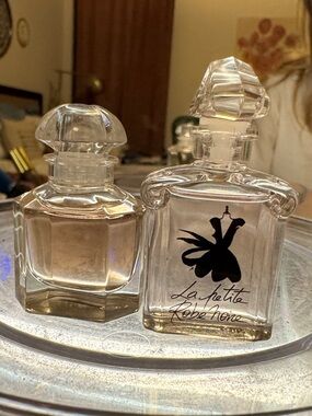 GUERLAIN La Petite Robe Noire Clear Glass Perfume Bottle Pair - Clear
